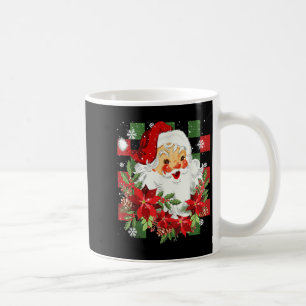Vintage Christmas Santa Claus Face Funny Old Fashi Coffee Mug