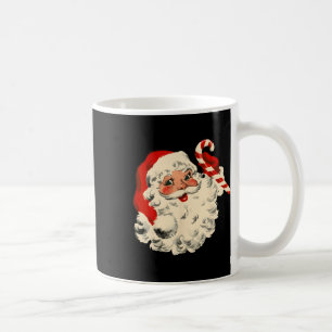 Vintage Christmas Santa Claus Face Funny Old Fashi Coffee Mug