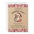 Vintage Christmas Santa Claus Holiday Party