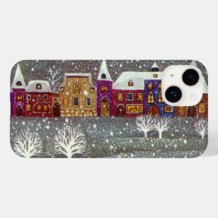 Vintage Christmas, Santa Claus Horse Open Sleigh Case-Mate iPhone 14 Case