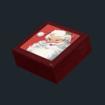 Vintage Christmas Santa Claus, Jolly and Winking Gift Box<br><div class="desc">Vintage illustration Christmas holiday design featuring a happy,  jolly Santa Claus wearing a hat and winking as if he has a secret. Ho,  ho,  ho,  Merry Christmas!</div>