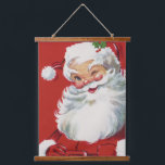 Vintage Christmas Santa Claus, Jolly and Winking Hanging Tapestry<br><div class="desc">Vintage illustration Christmas holiday design featuring a happy,  jolly Santa Claus wearing a hat and winking as if he has a secret. Ho,  ho,  ho,  Merry Christmas!</div>