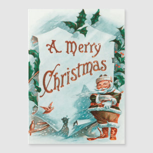 Vintage Christmas Santa Claus Merry Greeting
