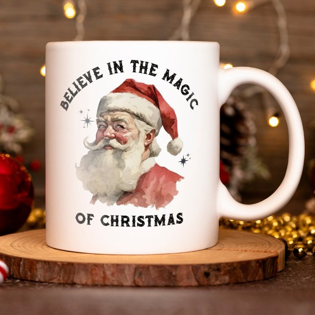 Vintage Christmas Santa Claus Mug (Creator Uploaded)