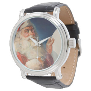 Vintage Christmas, Santa Claus Naughty Nice List Watch