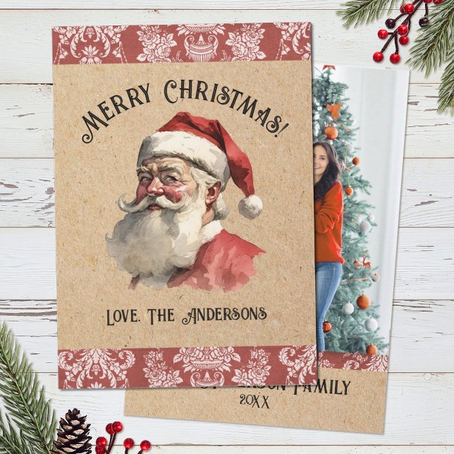 Vintage Christmas Santa Claus Photo Holiday (Creator Uploaded)