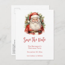 Vintage Christmas Santa Claus Smiling