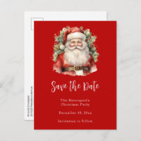 Vintage Christmas Santa Claus Smiling