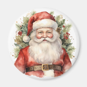 Vintage Christmas Santa Claus Smiling Magnet