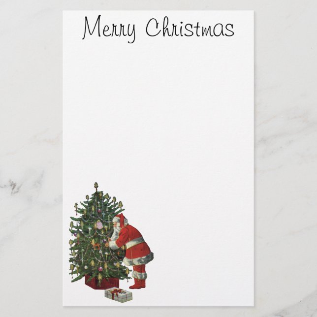 Vintage Christmas, Santa Claus with Presents (Front)