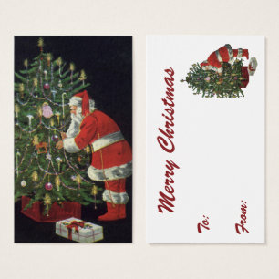 Vintage Christmas, Santa Claus with Presents