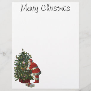 Vintage Christmas, Santa Claus with Presents