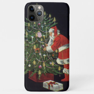 Vintage Christmas, Santa Claus with Presents iPhone 11 Pro Max Case
