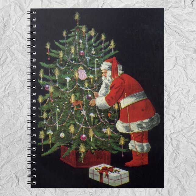 Vintage Christmas, Santa Claus with Presents Notebook (Creator Uploaded)
