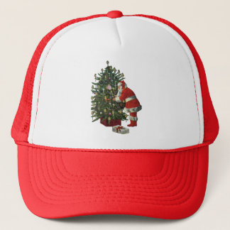 Vintage Christmas, Santa Claus with Presents Trucker Hat