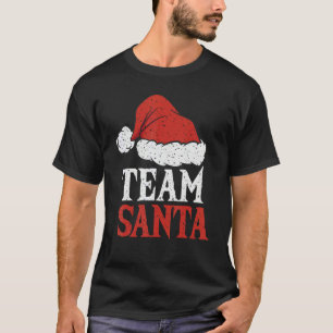 Vintage Christmas Santa Hat Team Santa Christmas H T-Shirt