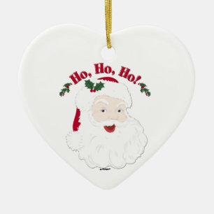 Vintage Christmas Santa Ho,Ho,Ho! Ceramic Tree Decoration