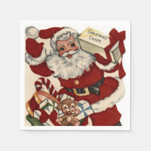 Vintage Christmas Santa Holiday paper napkins