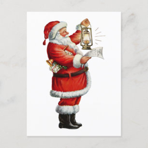 Vintage Christmas Santa Holiday Postcard