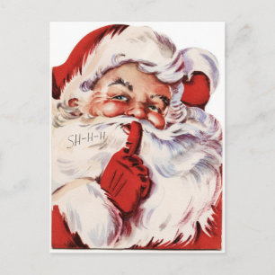 Vintage Christmas Santa Holiday Postcard