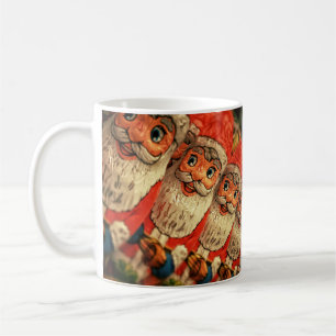 Vintage Christmas Santa Paper Mache Coffee Mug