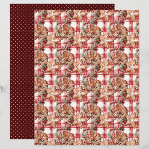 Vintage Christmas Scrapbook Paper
