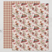 Vintage Christmas Scrapbook Paper