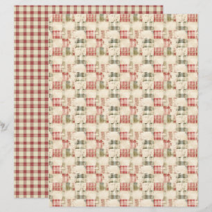 Vintage Christmas Scrapbook Paper