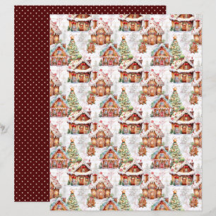 Vintage Christmas Scrapbook Paper