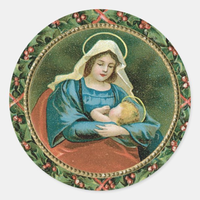 Vintage Christmas seals or stickers (Front)