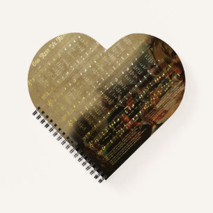 Vintage Christmas Sheet Music Wooden Keepsake Box  Notebook
