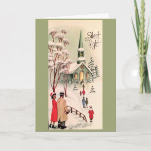 Vintage Christmas - Silent Night, Card