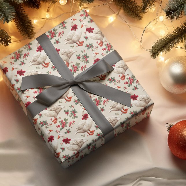 Vintage Christmas Silly goose Wrapping Paper (Creator Uploaded)