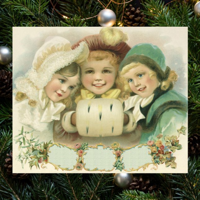 Vintage Christmas Sisters, Victorian Children Poster (Creator Uploaded)
