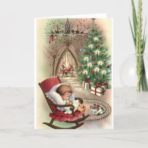 Vintage Christmas - Sleep in Heavenly Peace Holiday Card
