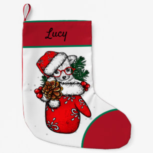 Vintage Christmas Small Christmas Stocking