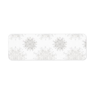 Vintage Christmas, Snowflakes Blizzard Pattern