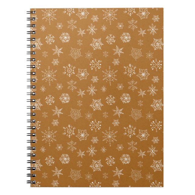 vintage christmas snowflakes notebook (Front)