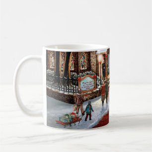 Vintage Christmas snowy landscape Coffee Mug