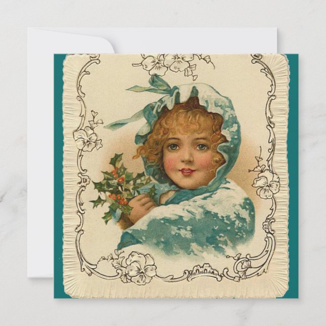 Vintage Christmas Square Cards (Front)