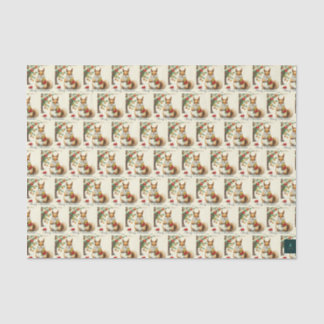 Vintage Christmas Squirrel Tissue Paper