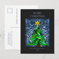 Vintage Christmas Stained Glass