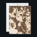 Vintage Christmas Stereoview Santa and the Ladies Holiday Card<br><div class="desc">Vintage Stereoview restored and enchanced by Scenesfromthepast.com.  Circa 1899.</div>