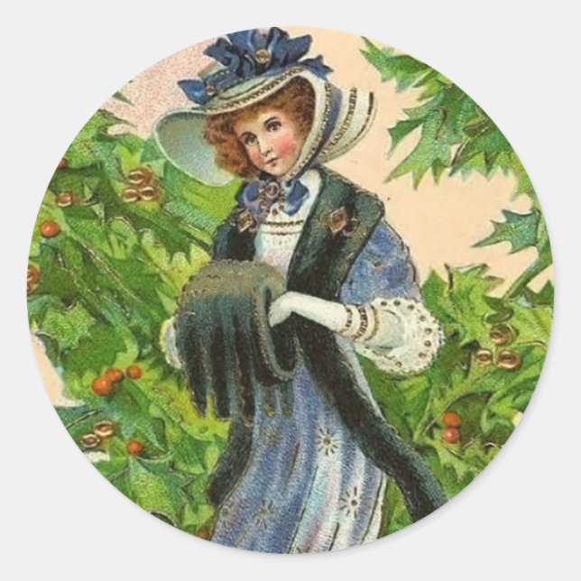 Vintage Christmas sticker (Front)