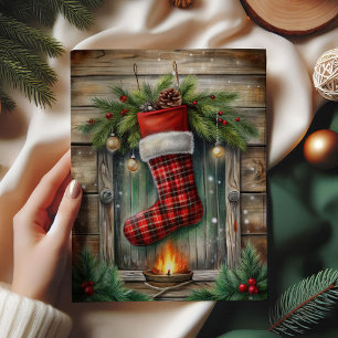 Vintage Christmas stock classic holly tissue paper
