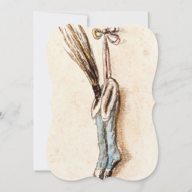 Vintage Christmas Stockings Fancy Cut Holiday Card (Front)