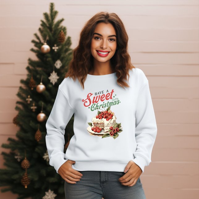 Vintage Christmas Sweet Cake Sweatshirt (Creator Uploaded)