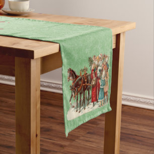 Vintage Christmas Table Runner - Personalised