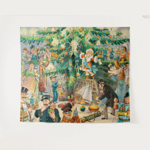 Vintage Christmas Tapestry