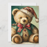 Vintage Christmas Teddy bear